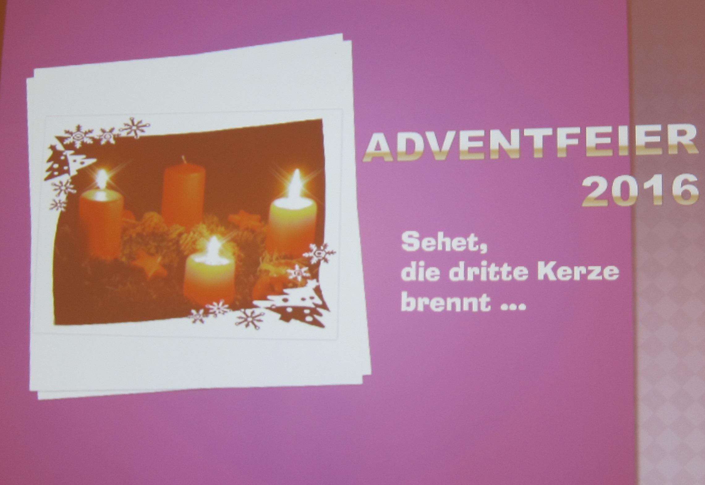 Adventfeier 2016